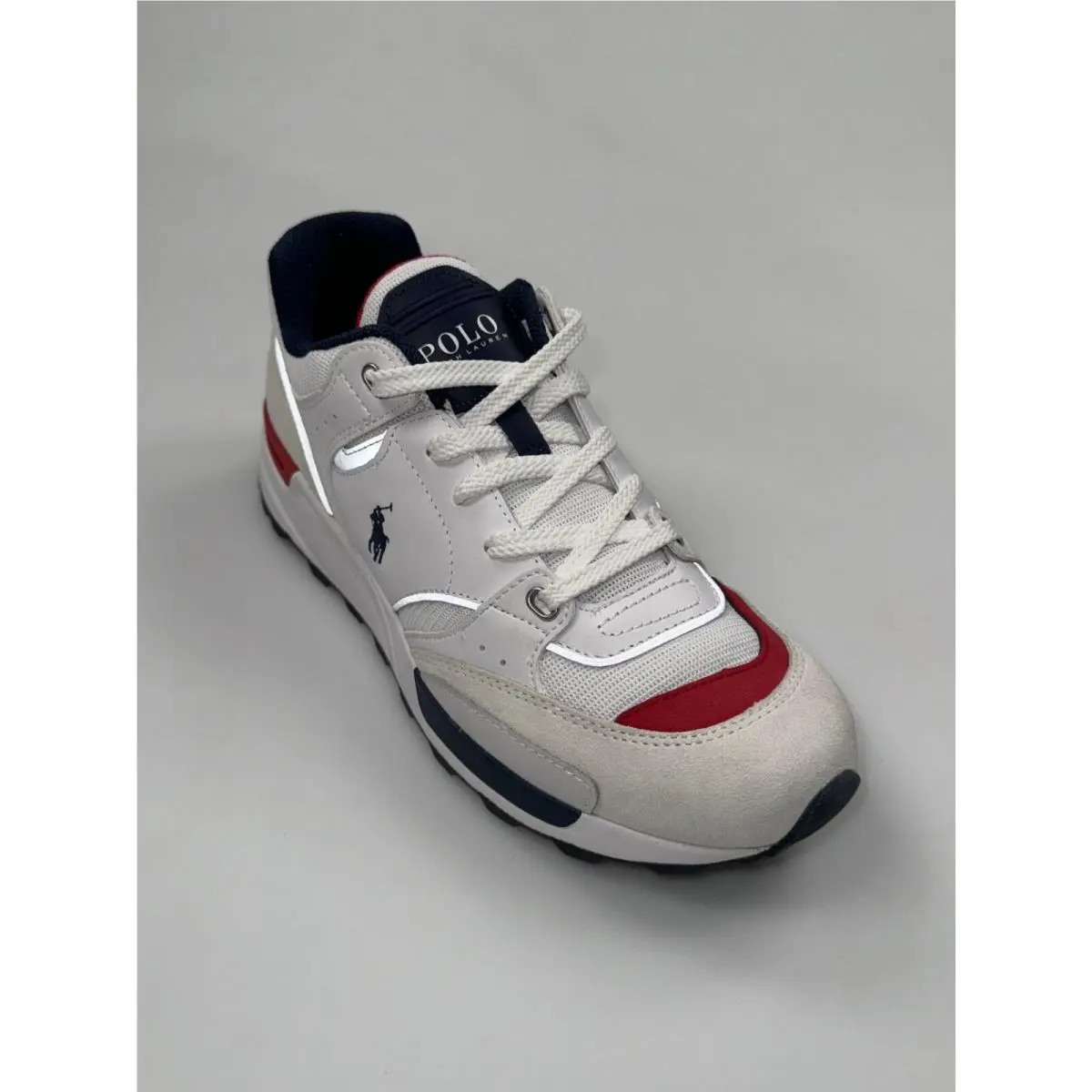 Ralph Lauren shoes - POLO RALPH LAUREN TRACKSTER 200 - Grey Navy White Red 24