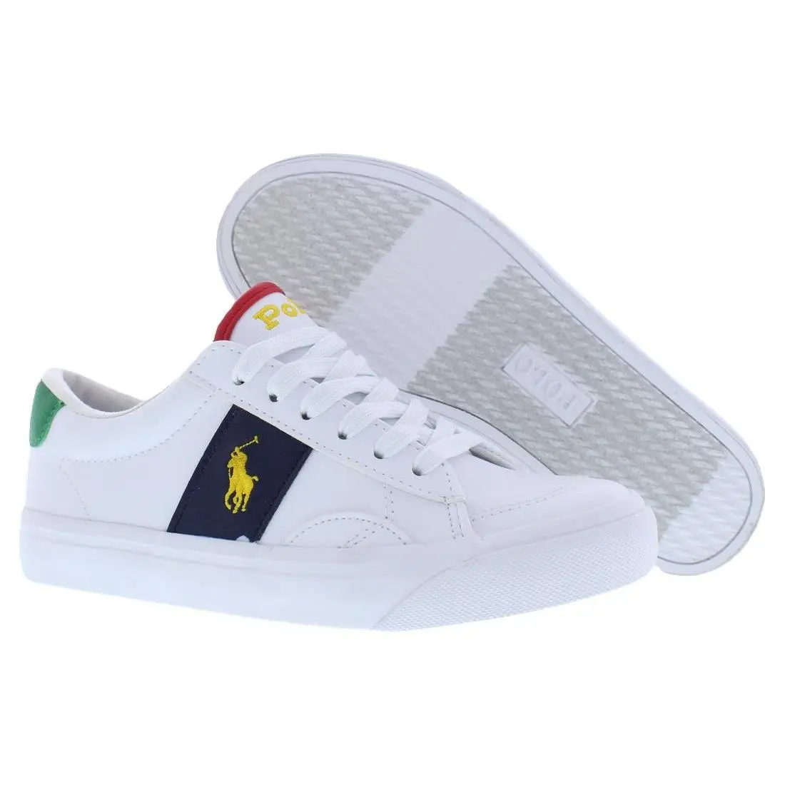 Ralph Lauren shoes - RL00018112C - RL00018112C - White/Navy/Green/Yellow, Main: White 3