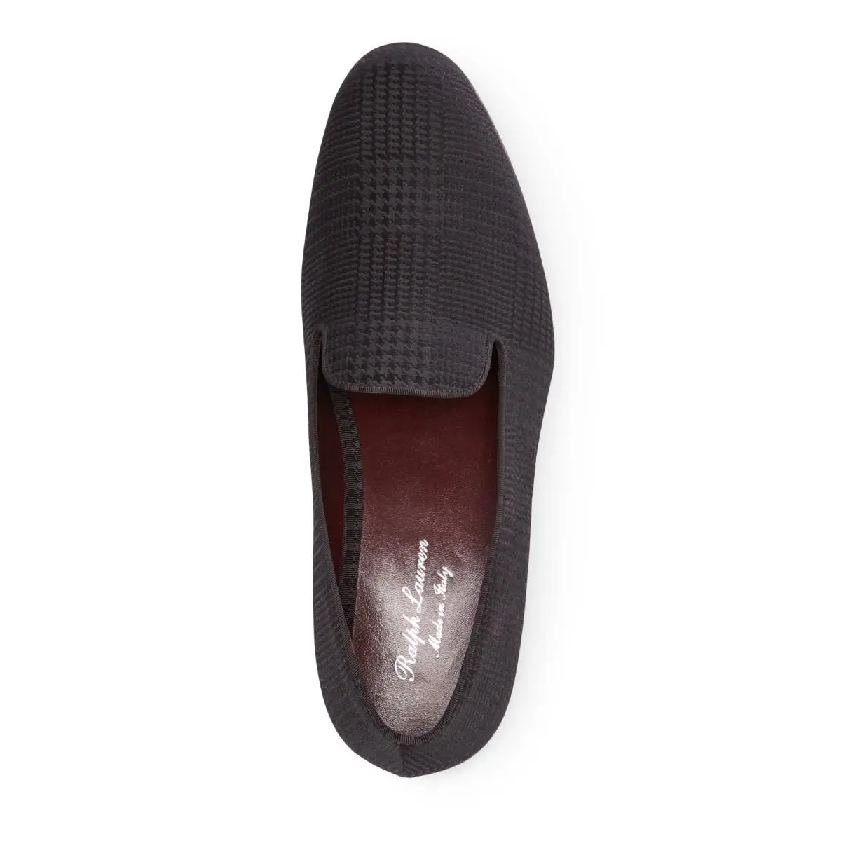 Ralph Lauren shoes - Glen Plaid Alonzo Slipper - Glen Plaid Alonzo Slipper - Black 1