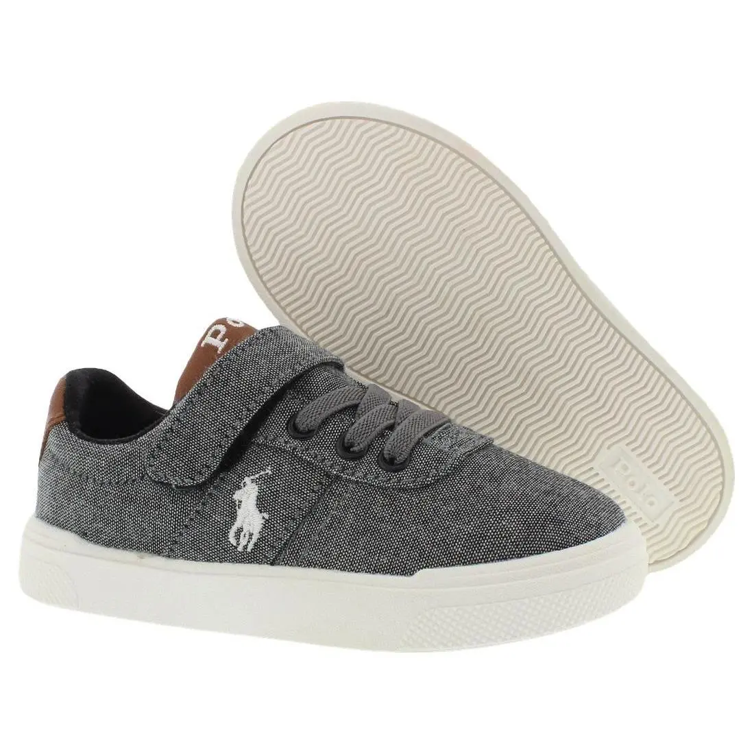Ralph Lauren shoes - RL01991021T - RL01991021T - Dark Gray/Brown, Main: Grey 3