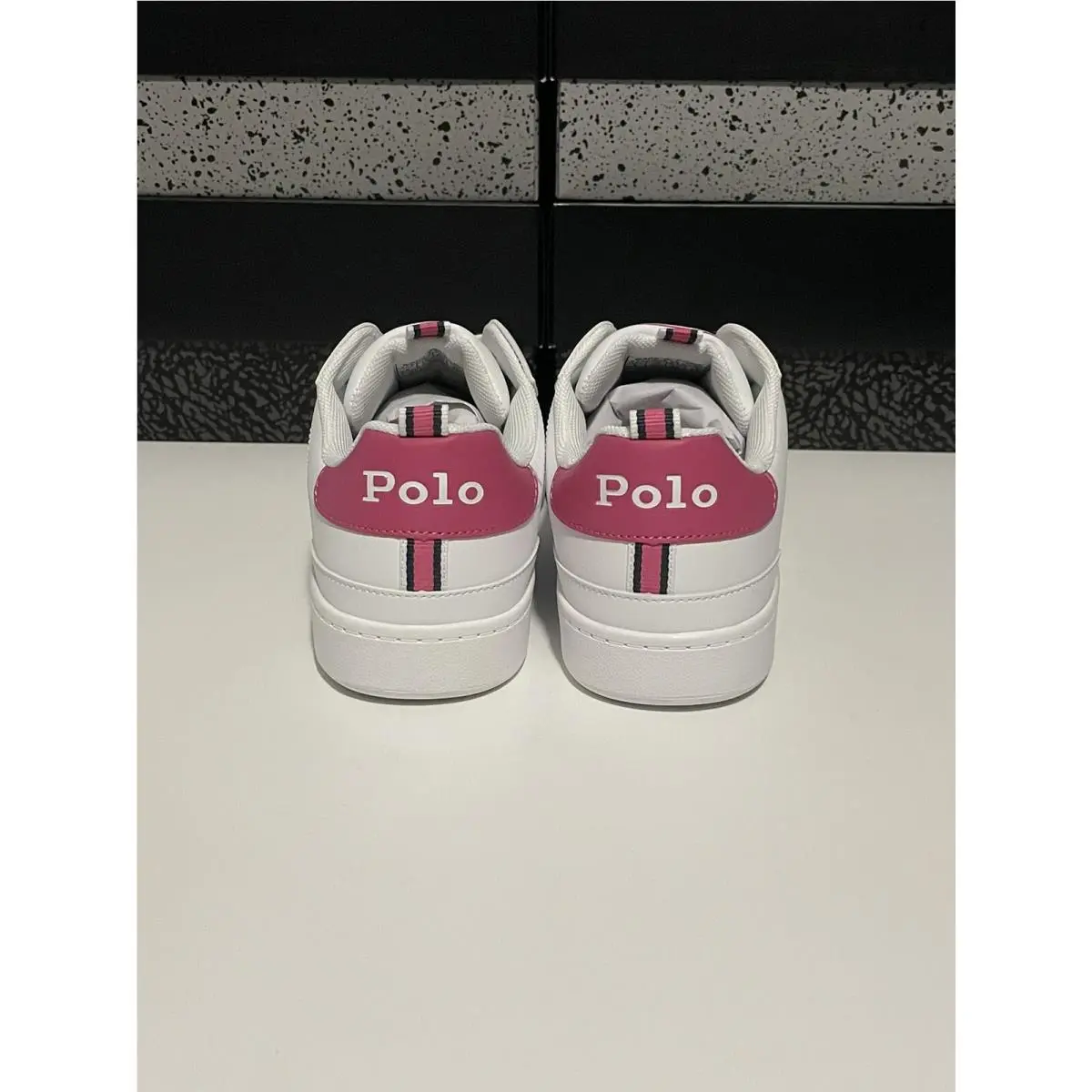 Ralph Lauren shoes - Polo Ralph Lauren Heritage Court Bear - RF103516 - White/Pink 2