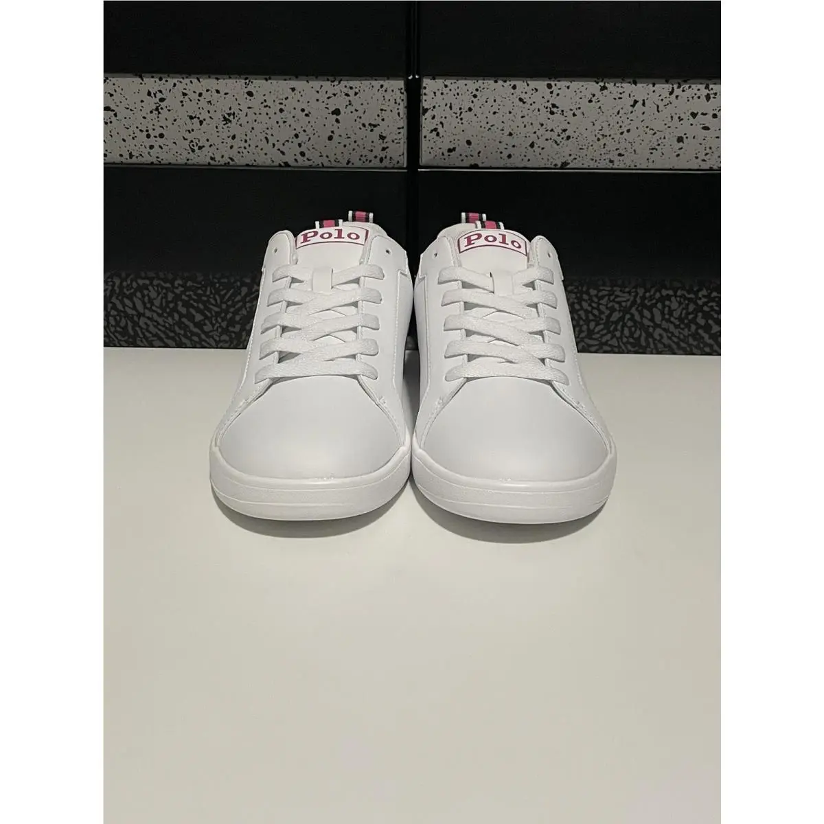 Ralph Lauren shoes - Polo Ralph Lauren Heritage Court Bear - RF103516 - White/Pink 8