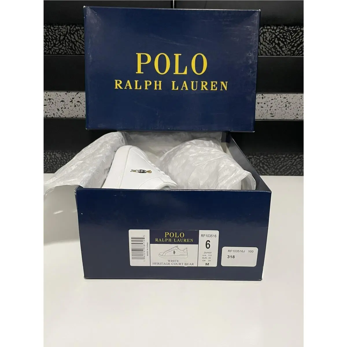 Ralph Lauren shoes - Polo Ralph Lauren Heritage Court Bear - RF103516 - White/Pink 12