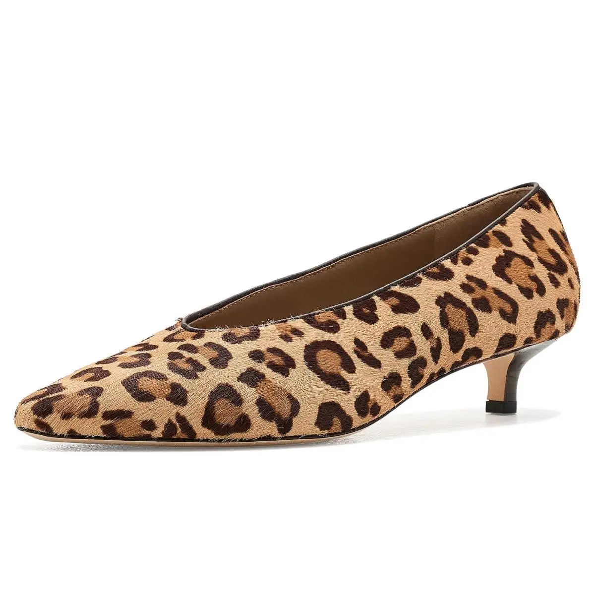 Women`s Heels Lauren Ralph Lauren Francesca Leopard-print Haircalf Pumps