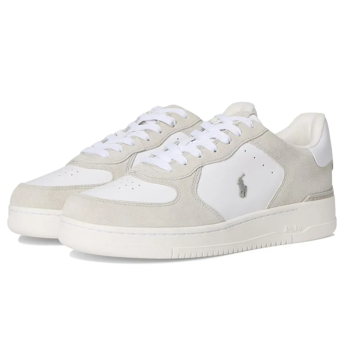 Men`s Sneakers Athletic Shoes Polo  Masters Court Gray Violet/White by Ralph Lauren