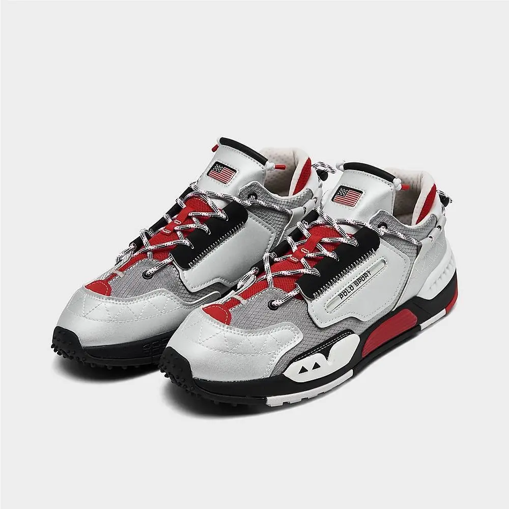 Ralph Lauren shoes - Jogger Sneaker - Jogger Sneaker - 99892003 999 - silver/red/white 1