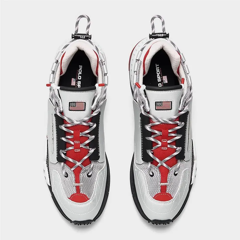 Ralph Lauren shoes - Jogger Sneaker - Jogger Sneaker - 99892003 999 - silver/red/white 4