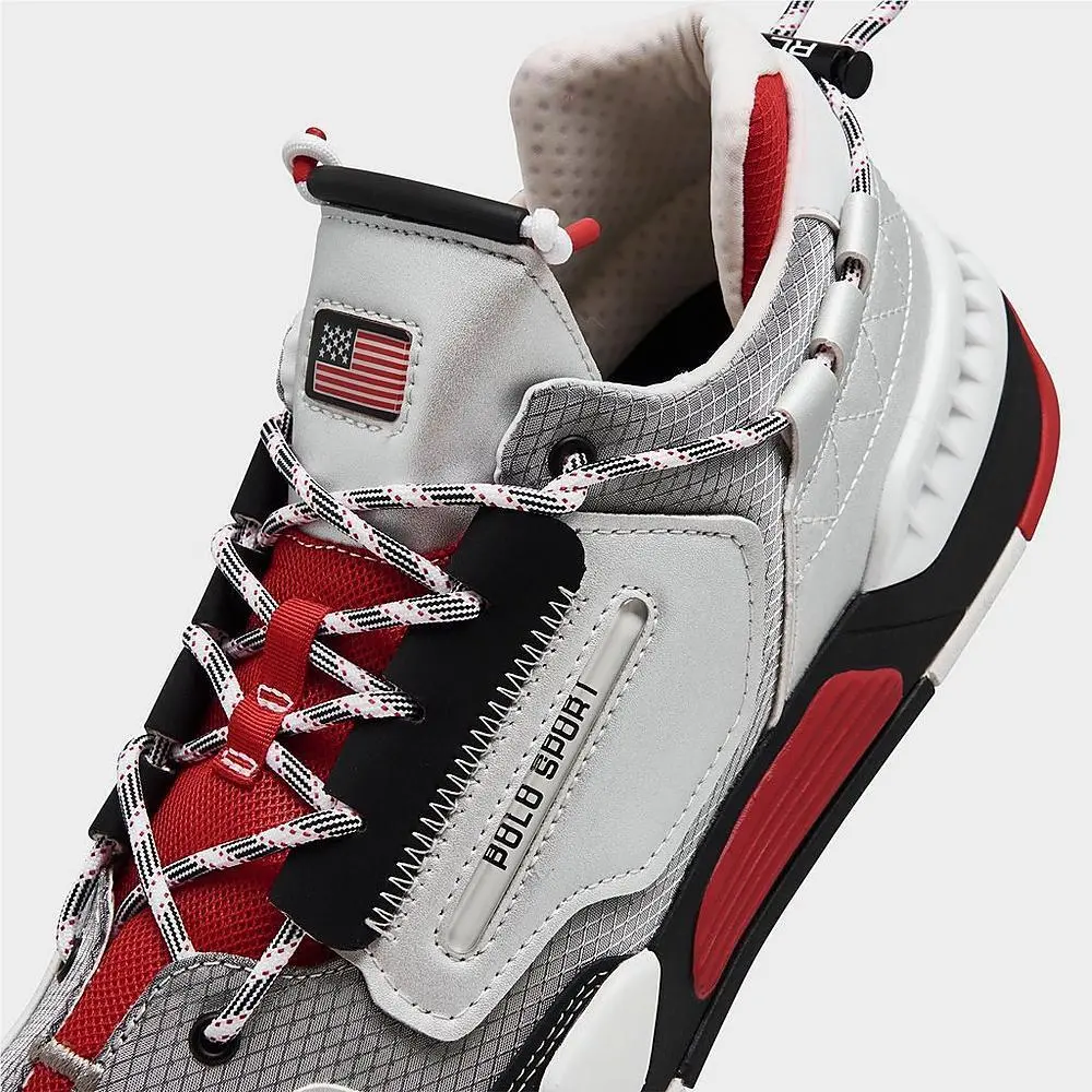 Ralph Lauren shoes - Jogger Sneaker - Jogger Sneaker - 99892003 999 - silver/red/white 9