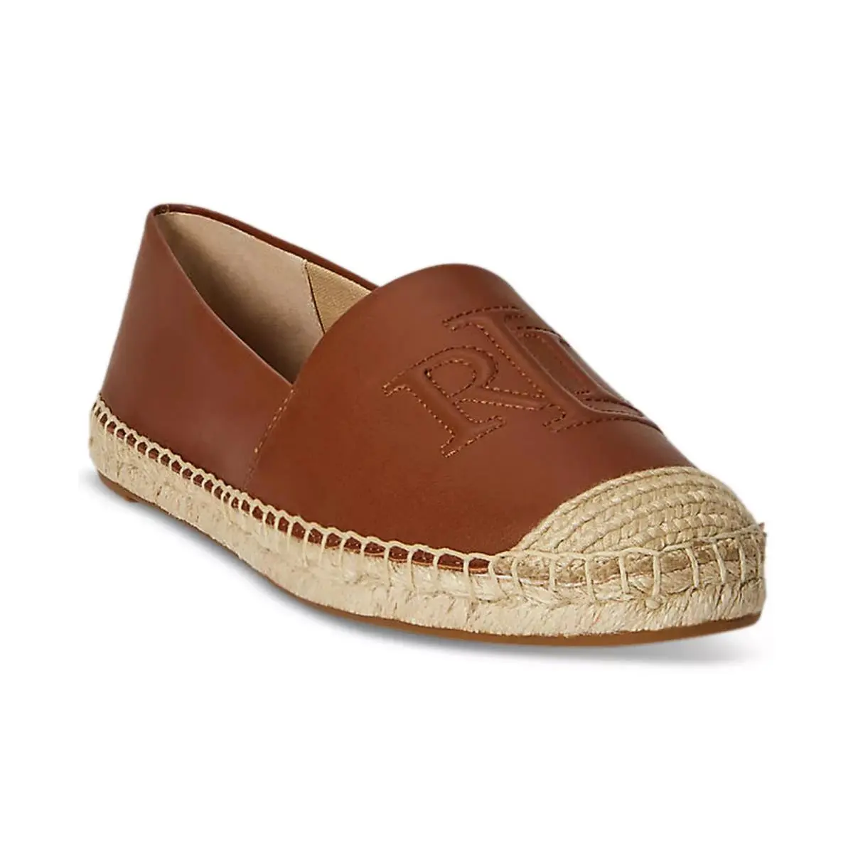 Lauren Ralph Lauren Cameryn Nappa Espadrilles Flats Shoes Lauren Tan