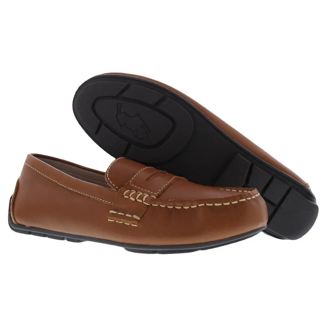 Ralph Lauren shoes - 92412J - 92412J - Tan Burnished Full Grain, Main: Brown 3
