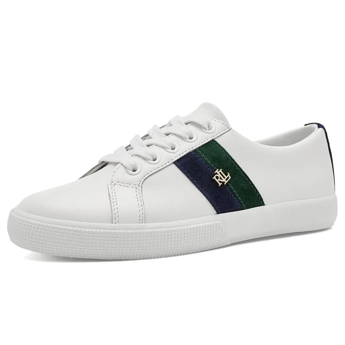 Ralph Lauren shoes - Duck Wash White/Lauren Navy /Dark Pine 6