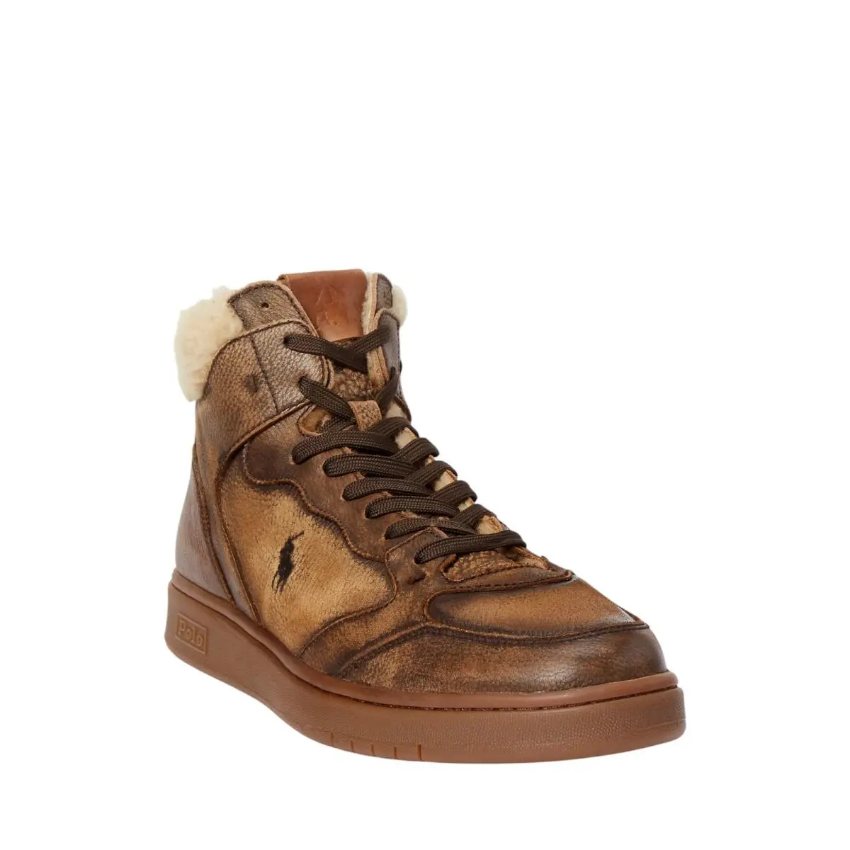 Ralph Lauren shoes - Polo Ralph Lauren Court High Top Sneaker - Brown 5