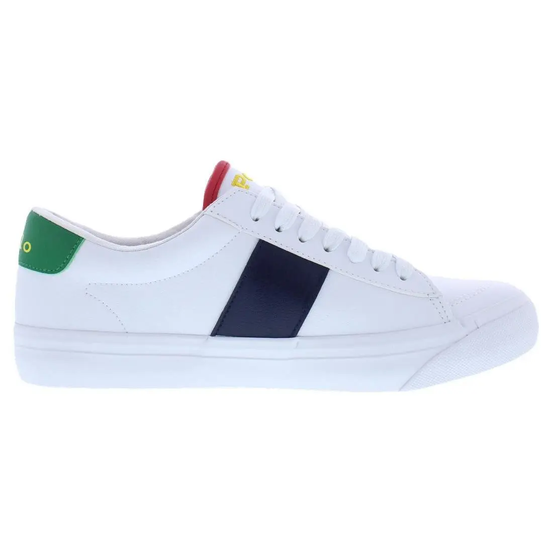 Ralph Lauren shoes - RL00564110J - RL00564110J - White/Green/Yellow, Main: White 5