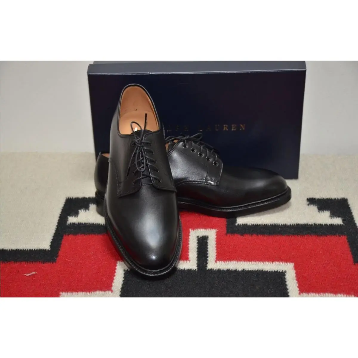 Ralph Lauren Crockett Jones Made in England Marlow Blucher Shoes