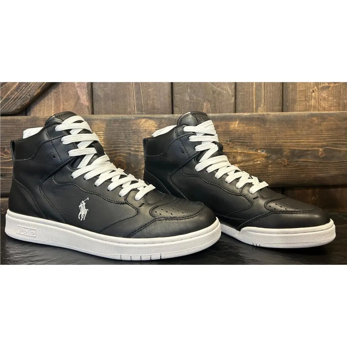 Ralph Lauren shoes - Polo Ralph Lauren Court - Polo Court - Black 6