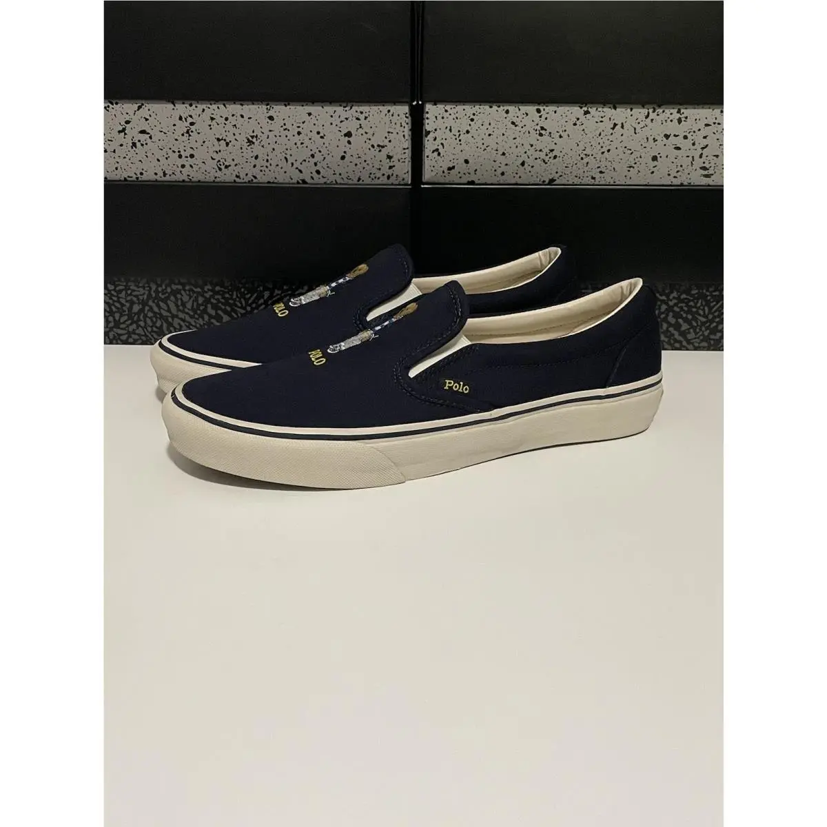 Ralph Lauren shoes - Polo Ralph Lauren Keaton Polo Bear - 816861089001 - Navy/White 0