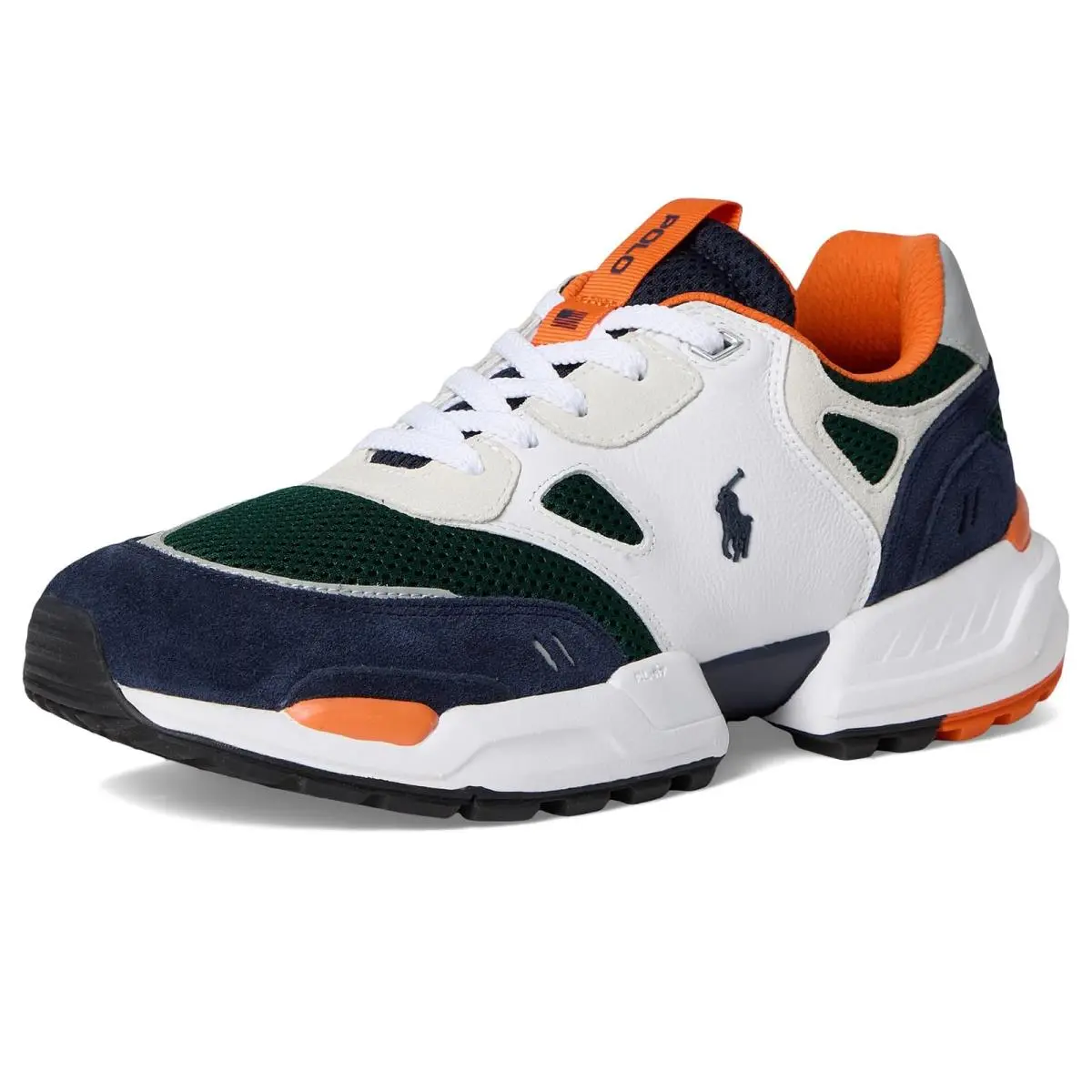 Ralph Lauren shoes - White/Navy/Forest/Orange 5