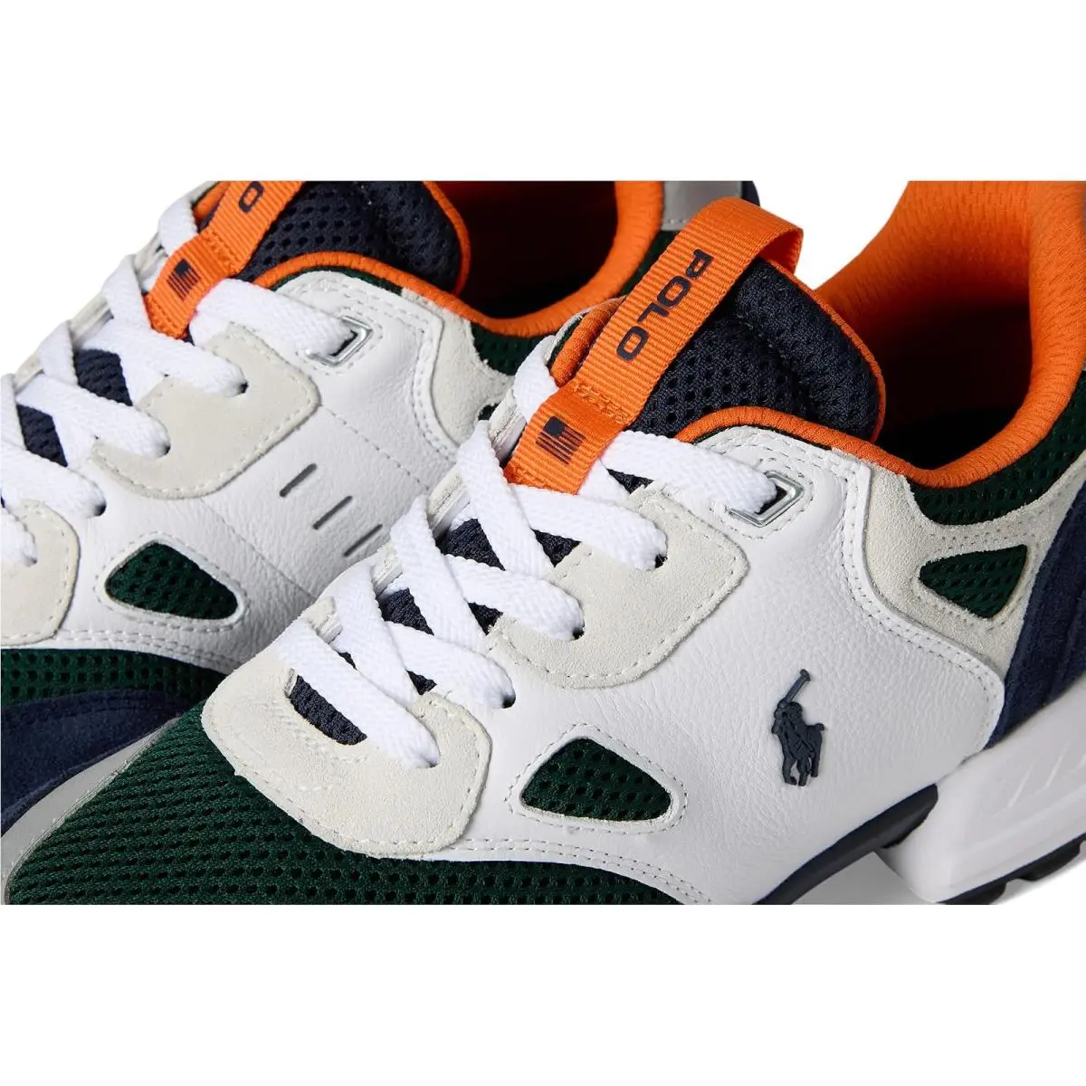 Ralph Lauren shoes - White/Navy/Forest/Orange 4