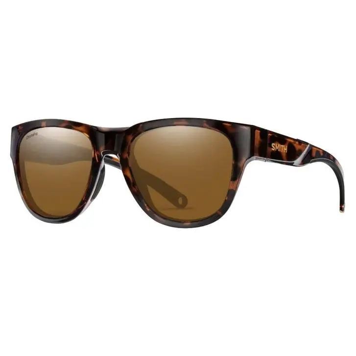 Smith Rockaway Polarized Sunglasses Chromapop Glass Lens Tortoise Frame Unisex by Smith Optics