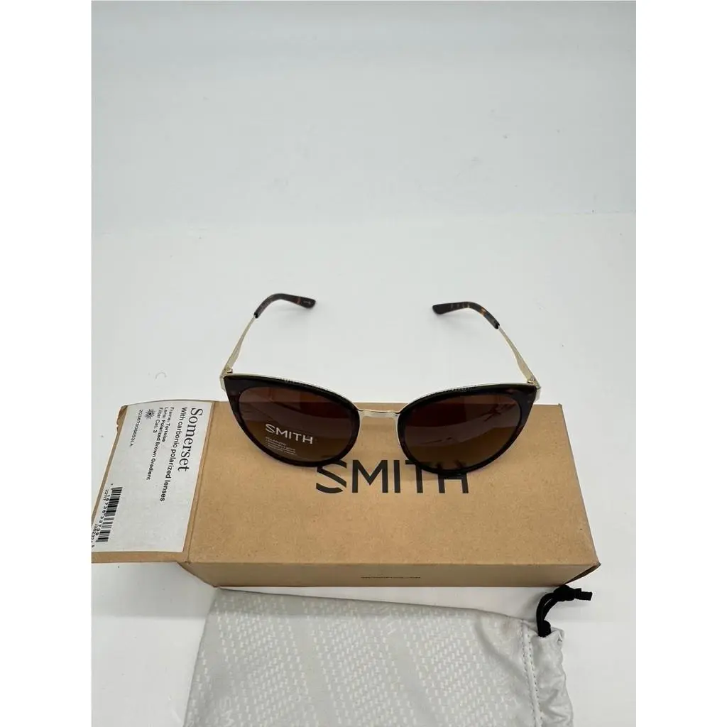 Smith Somerset Carbonic Polarized Sunglasses Tortoise Brown Gradient Gold by Smith Optics