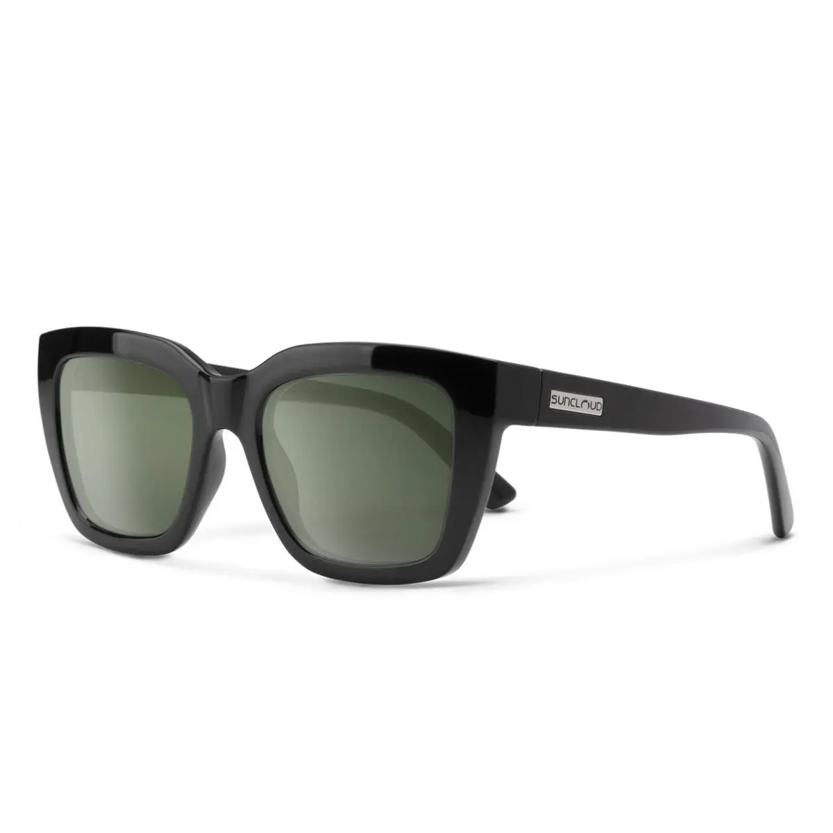 Suncloud Marion Polarized Sunglasses Black Graygreen by Smith Optics