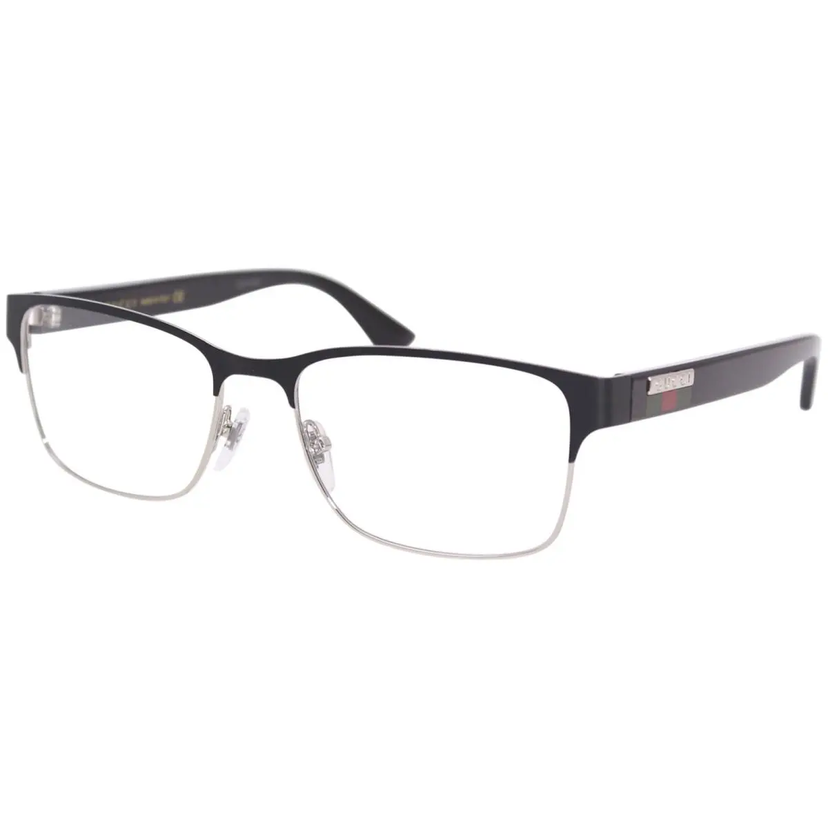 GG0750O 001 Eyeglasses Frame Men`s Black Full Rim Rectangle Shape 56mm by Gucci