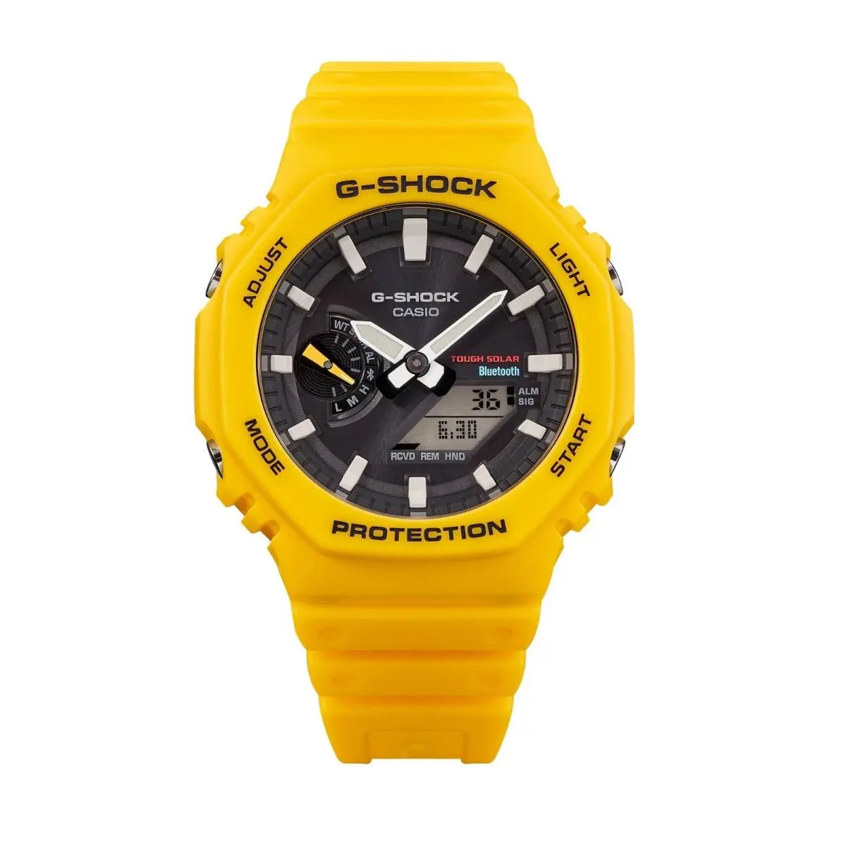 G-shock Men`s Analog-digital Yellow Resin Watch - GA-B2100C-9AER by Casio