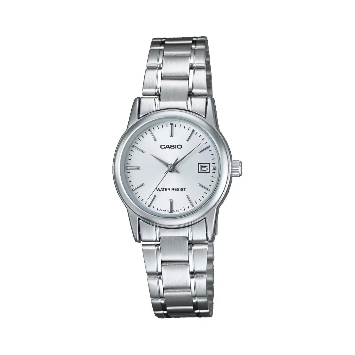 Casio LTP-V002D-7A Women`s Standard Stainless Steel Silver Dial Analog Watch