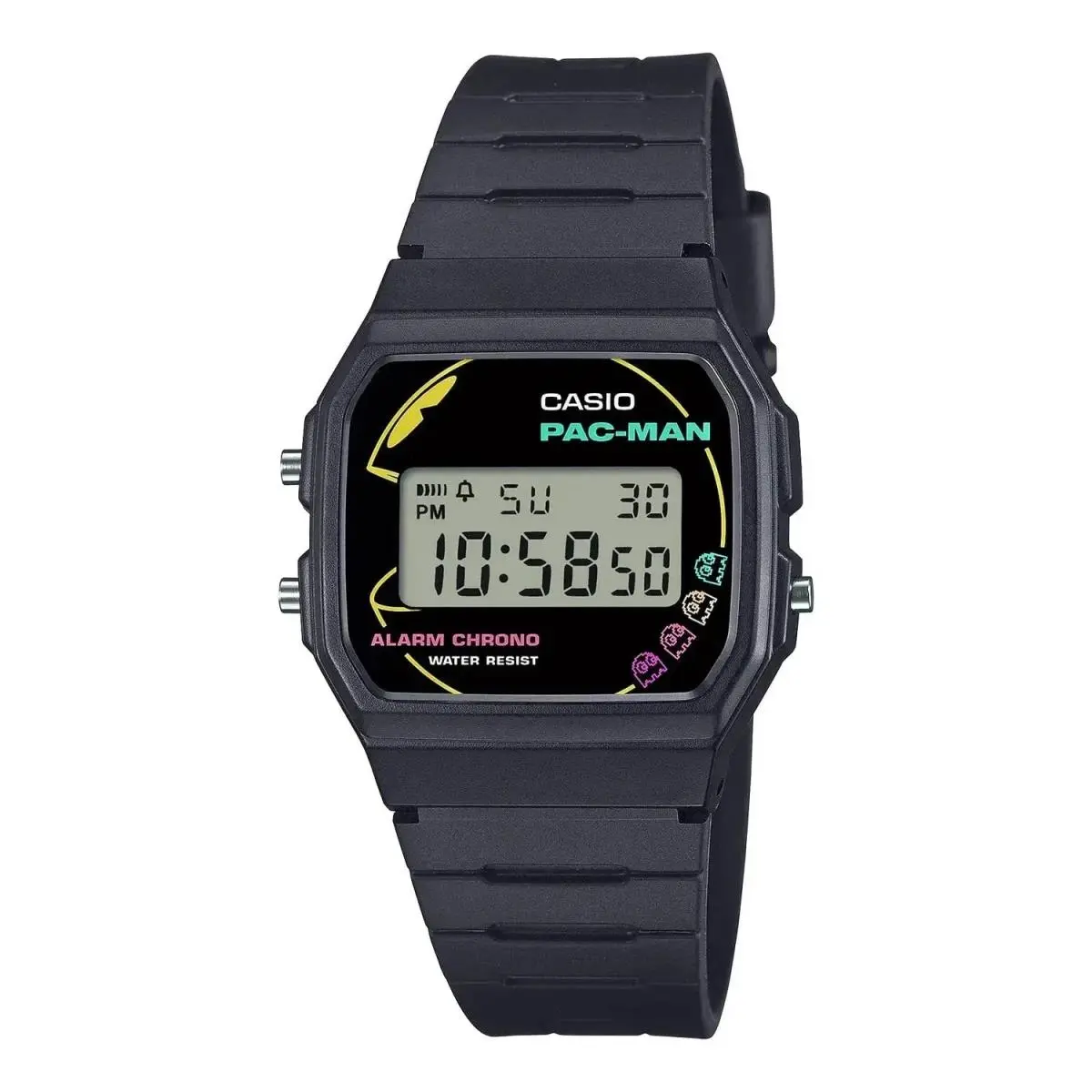 Japan  Pac-man Collaboration F-91WPC-1AJR Men`s Watch Black by Casio