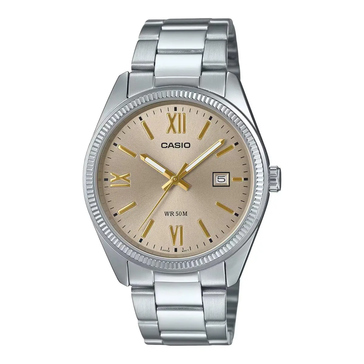 MTP-1302DD-9AV Sunray Dial 38.5MM Quartz Analog Watch by Casio