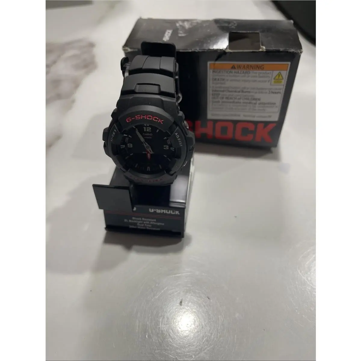 G-shock G-100 2327 Analog Digital Black Red Men’s Watch Battery by Casio
