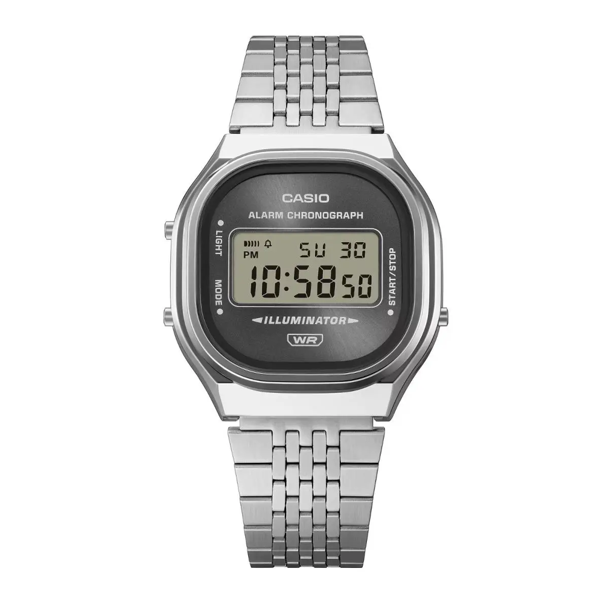 Vintage Men`s Digital Silver Stainless Steel Watch - A140WE-8AEF by Casio
