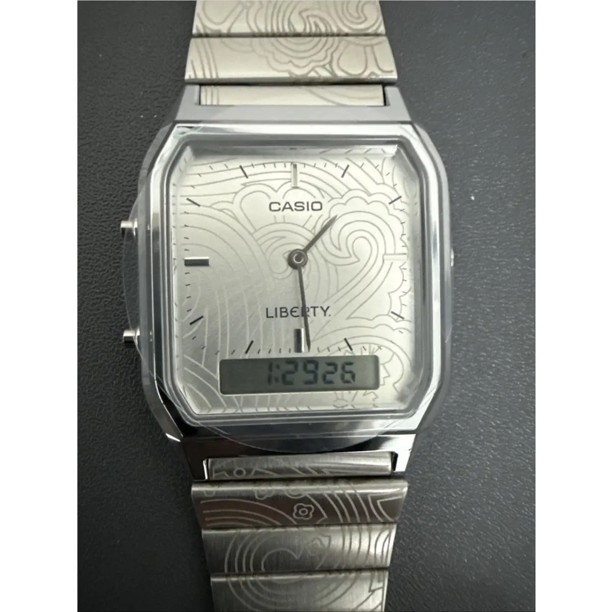 AQ-230ELT-7A x Liberty Collaboration Silver Analog-digital Watch by Casio