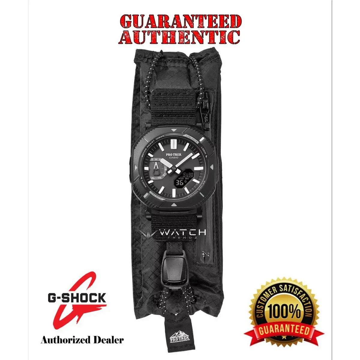 Pro Trek PRJB001EX-1 Tough Solar Powered Bluetooth Connected Black Watch by Casio