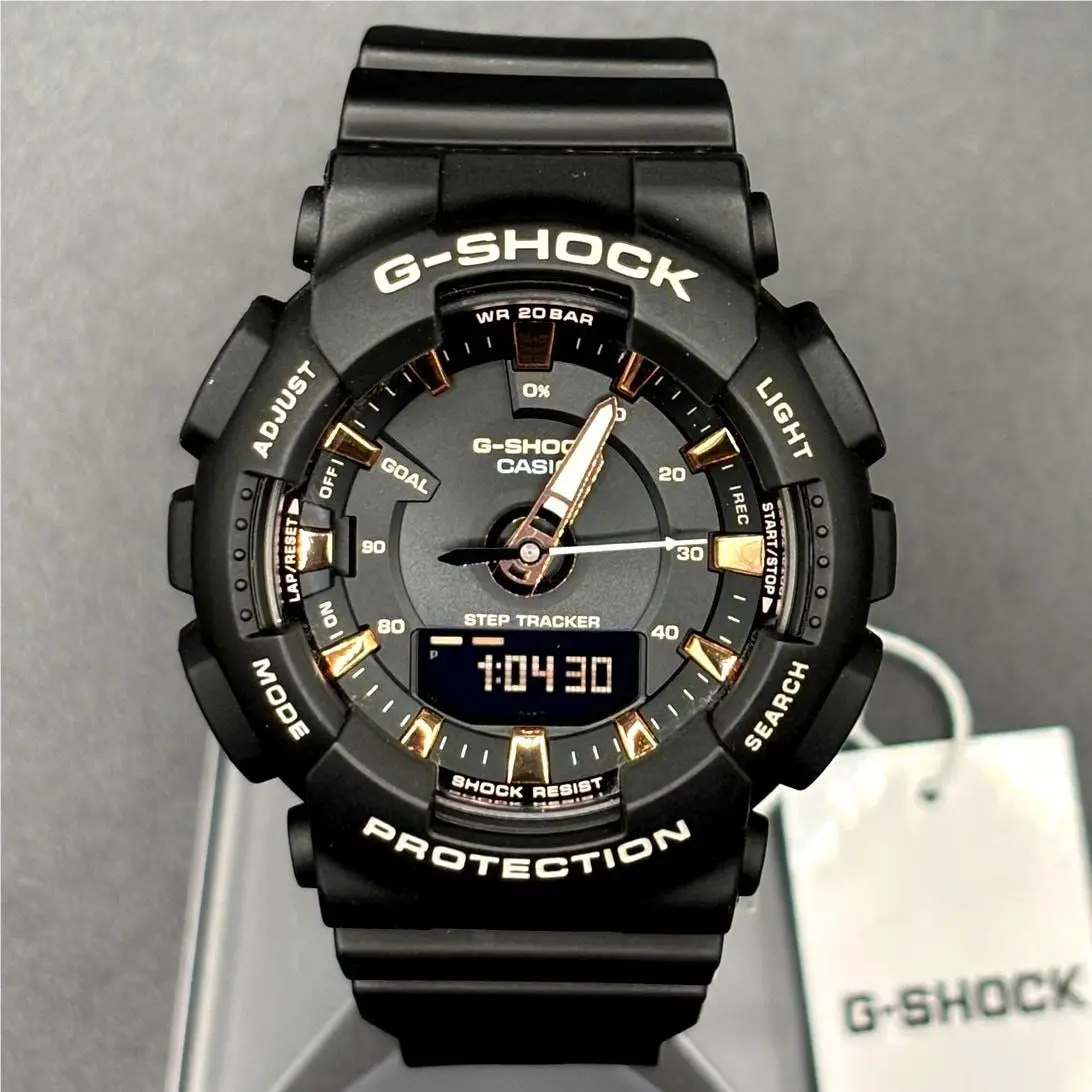 G-shock GMA-S130PA-1A Black Pink Gold Step Tracker Nibwt by Casio