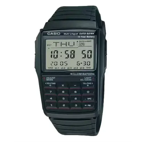 DBC32-1A DBC-32 Databank Calculator Black Digital Watch by Casio