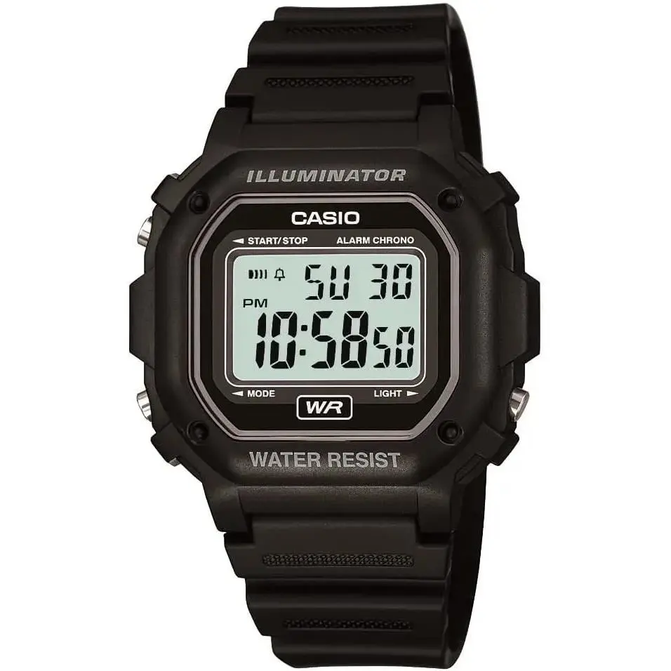 F108WH Men Digital Watch Illuminator Water Resistant Led Alarm 7 Year Battery by Casio