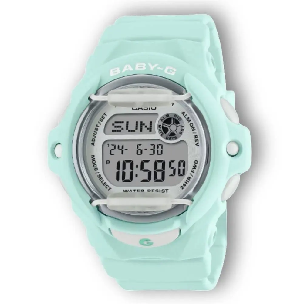 Baby-g BG-169R-3C Clear Mint Green Digital Watch 200M Water Resistant by Casio