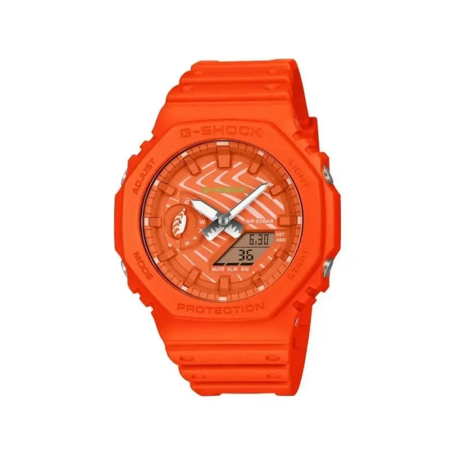 Casio G-shock GA-2100SSH-4AJR Analog Digital Quartz 48.5mm Sushi Model: Salmon