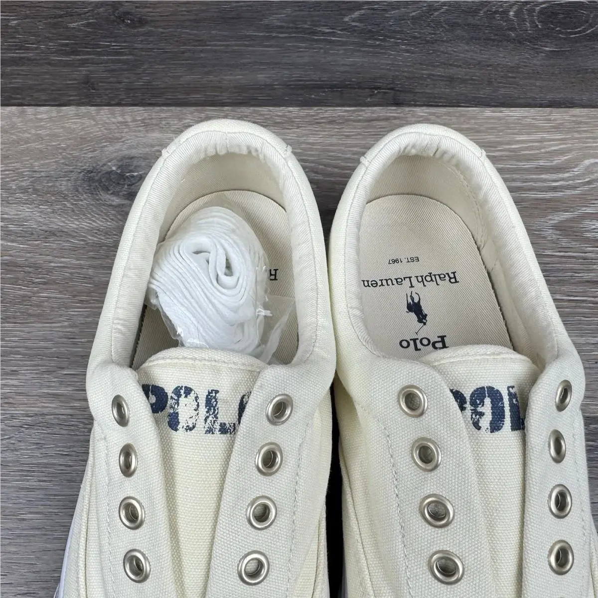 Ralph Lauren shoes - Polo Ralph Lauren Keaton - Polo Keaton - Ivory (UPC: 195167661017) 3
