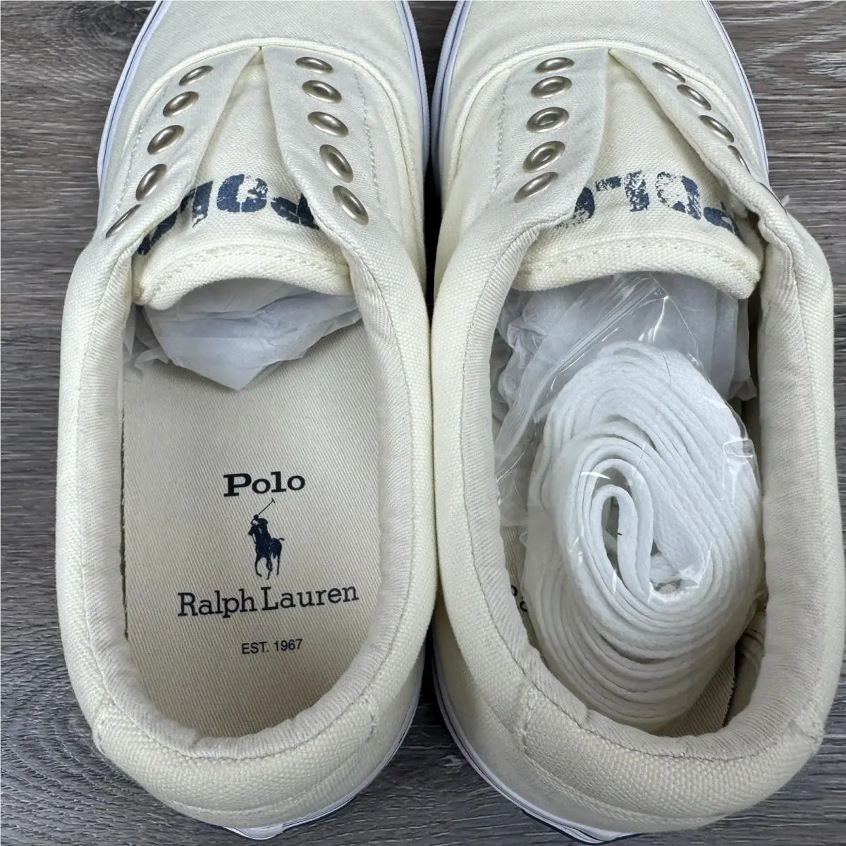 Ralph Lauren shoes - Polo Ralph Lauren Keaton - Polo Keaton - Ivory (UPC: 195167661017) 5
