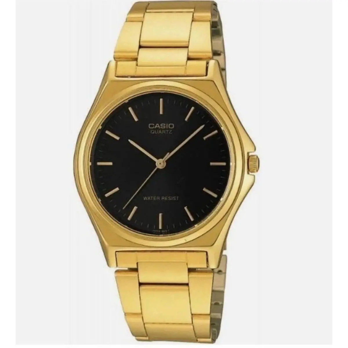 Women’s Black Dial Analog Watch with Gold Bracelet - LTP-1130N-1A by Casio