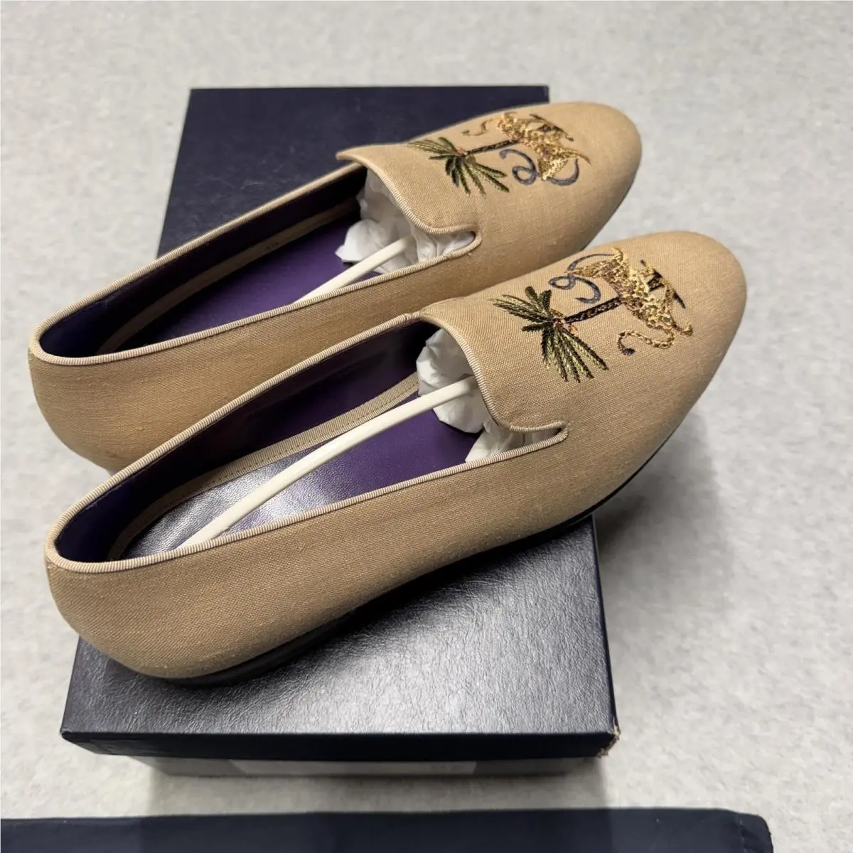 Ralph Lauren shoes - Ralph Lauren Alonzo Palm Jaguar - Beige 2