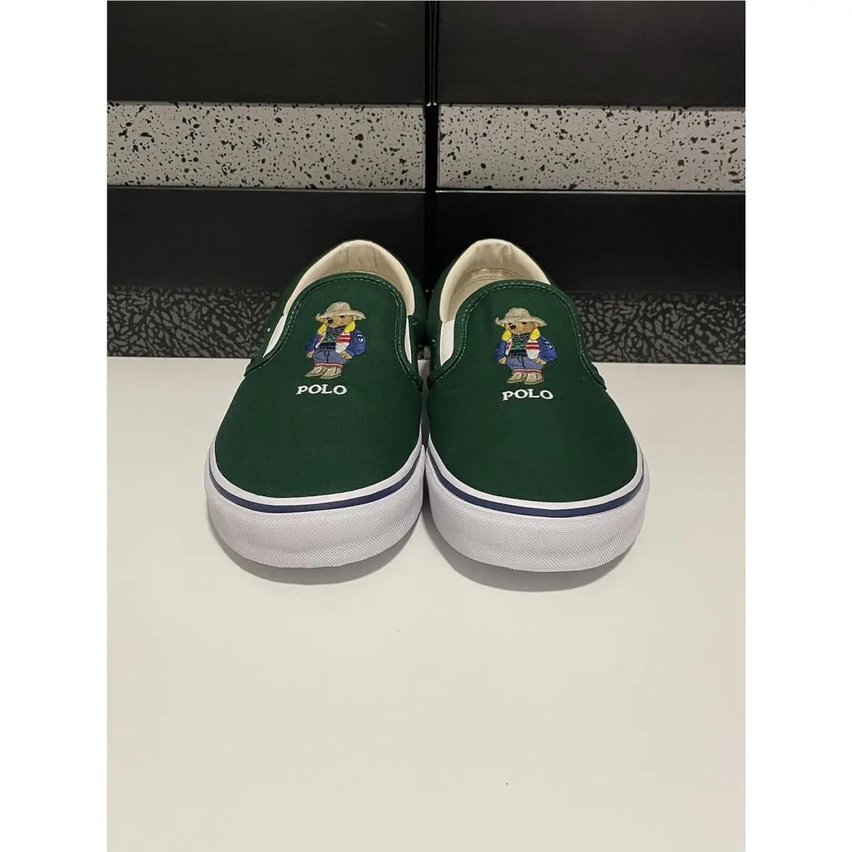 Ralph Lauren shoes - Polo Ralph Lauren Keaton Polo Bear Cowboy - 816877739002 - Green/White (UPC: 0195167455197) 1