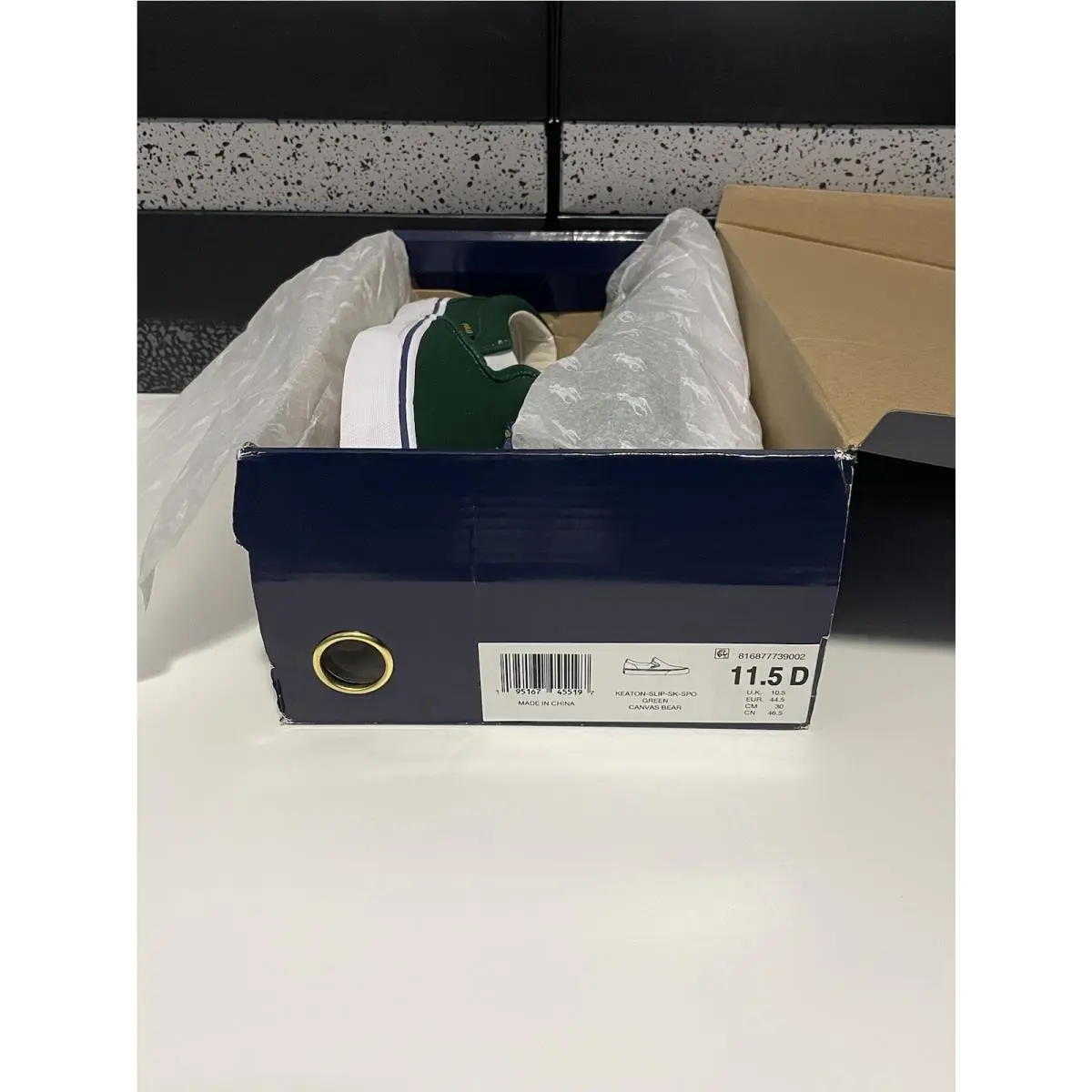Ralph Lauren shoes - Polo Ralph Lauren Keaton Polo Bear Cowboy - 816877739002 - Green/White (UPC: 0195167455197) 5