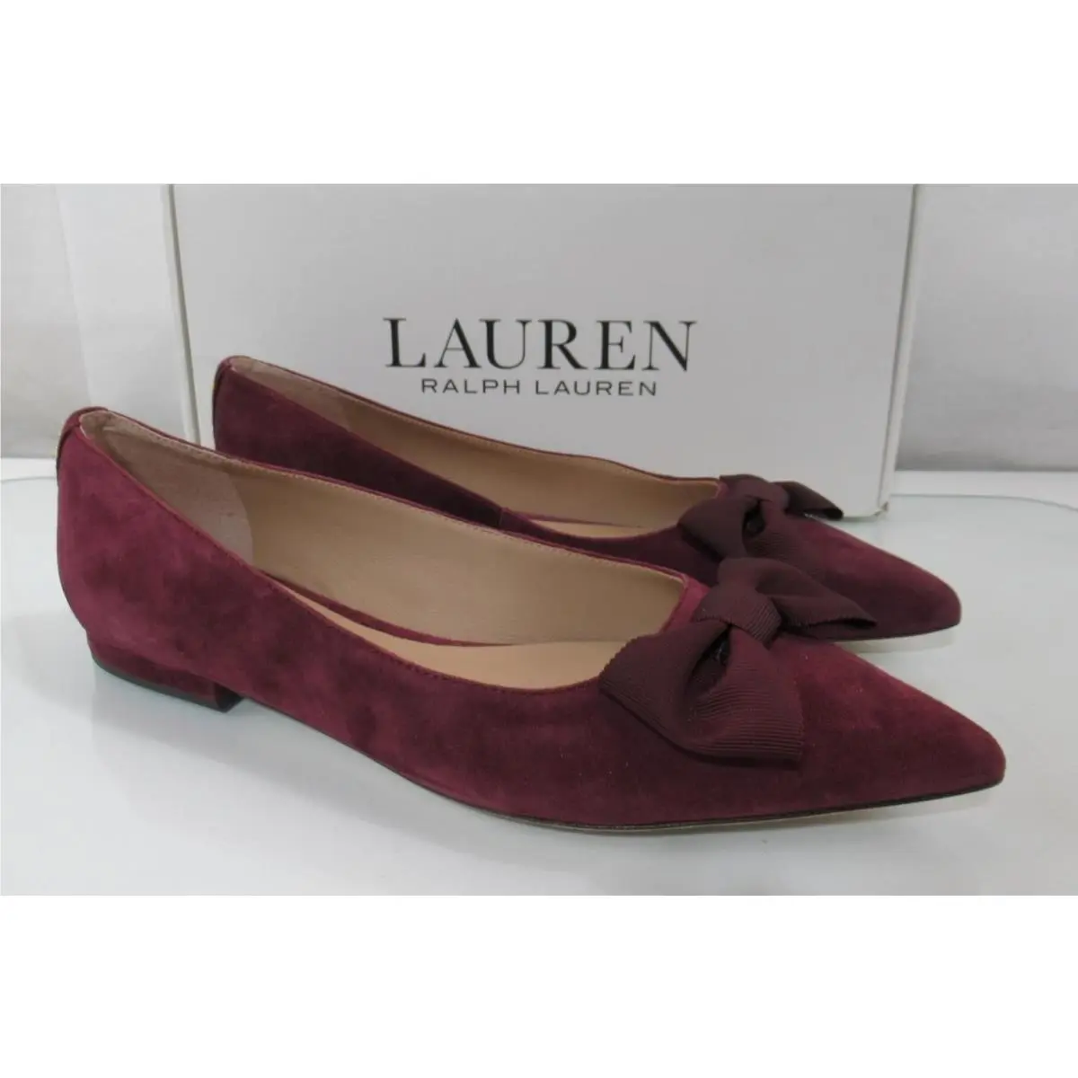 Ralph Lauren shoes - LAUREN Ralph Lauren Londyn Bow - 802955323001 - Red (UPC: 197205224994) 4