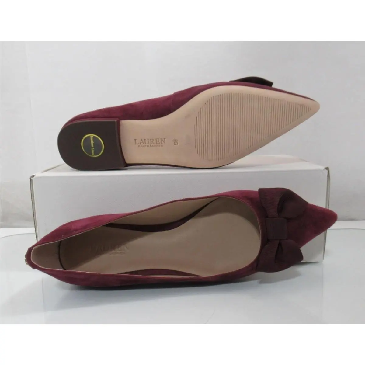 Ralph Lauren shoes - LAUREN Ralph Lauren Londyn Bow - 802955323001 - Red (UPC: 197205224994) 7