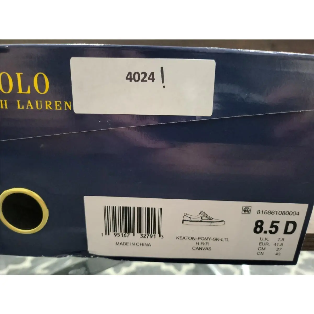 Ralph Lauren shoes - Heritage Royal Blue / Red (UPC: 195167327913) 7