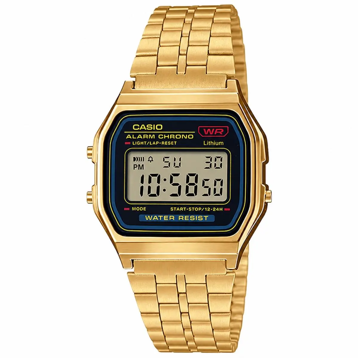 Vintage Men`s Digital Gold-tone Stainless Steel Watch - A159WGEA-1EF by Casio