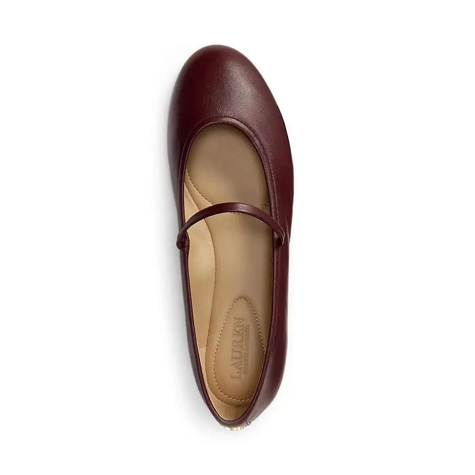 Ralph Lauren shoes - Lauren Ralph Lauren Jayna Mary Jane Flats - 802977874006 - Red (UPC: 197205454605) 1